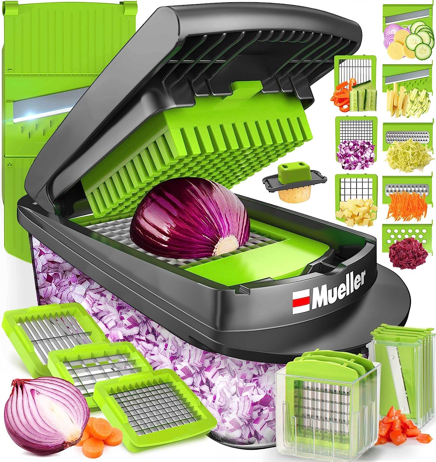 Vegetable Chopper, Onion Mincer, Cutter, Dicer, Egg Slicer with